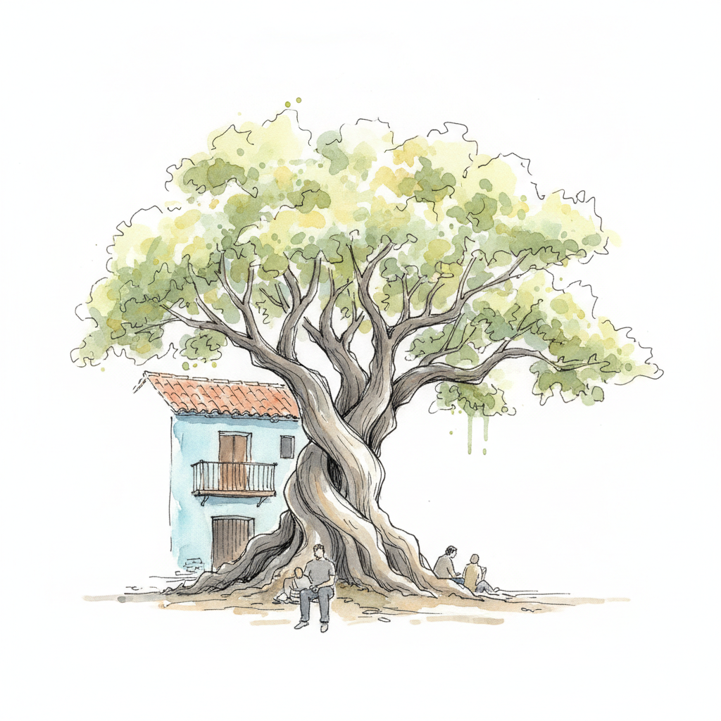 El histórico ficus de Calvo Sotelo 'arde' y vecinos reclaman su protección