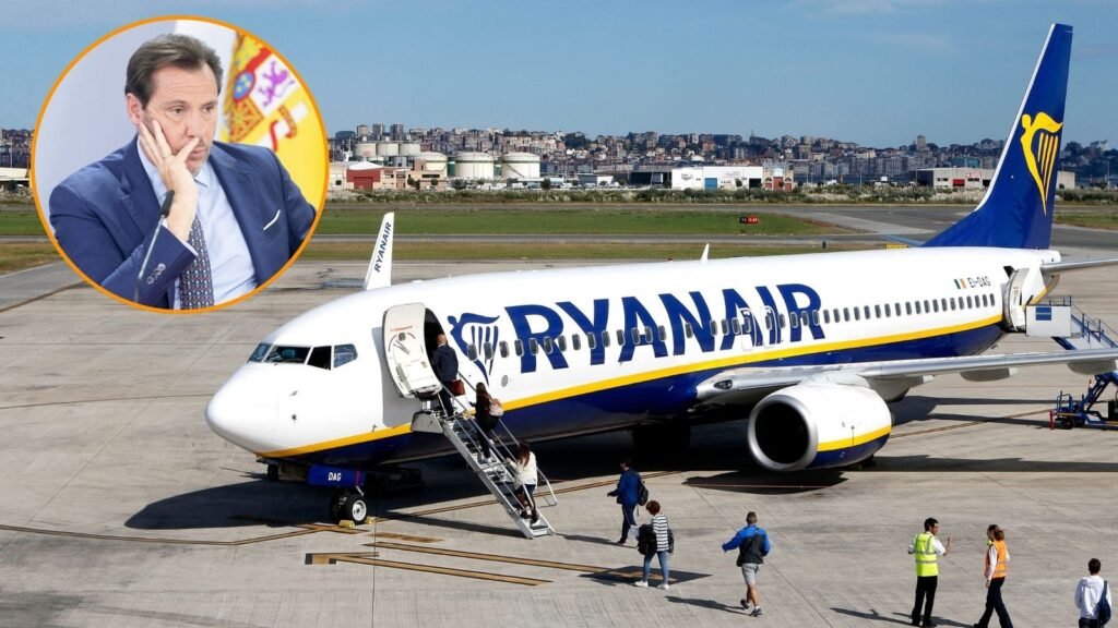 El ministro Óscar Puente acusa a Ryanair de culpar a las tasas para ocultar su falta de aviones