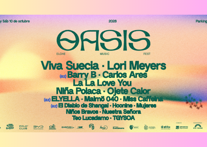 Viva Suecia y Lori Meyers lideran el cartel del segundo Oasis Elche Music Fest