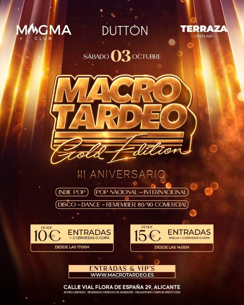 MACROTARDEO 3° ANIVERSARIO