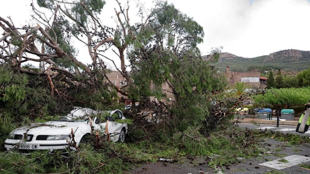 El temporal deja fuertes daños en Villena y Alcoi
