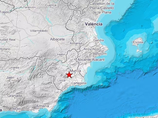 Un terremoto de magnitud 3,9 en Librilla se percibe en varias zonas del sur de Elche