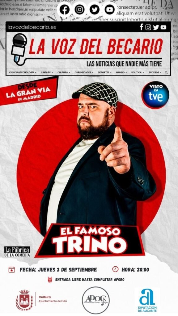 El monólogo 'El famoso Trino' llega a Elda
