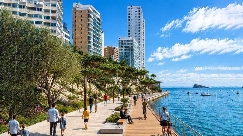 Benidorm proyecta un paseo marítimo de 50 millones para unir toda la bahía sin derribar los Gemelos 28