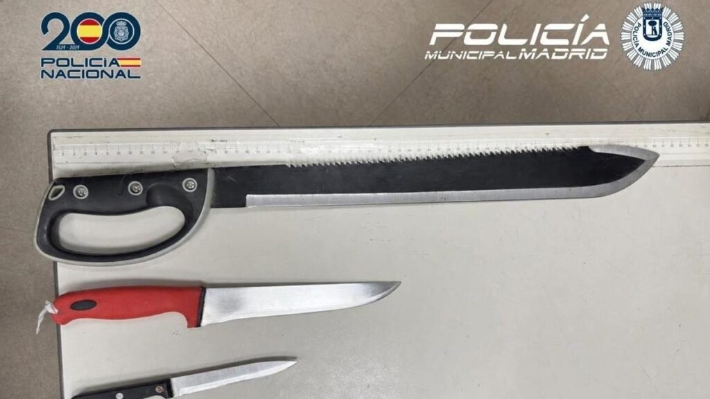 Cuatro detenidos tras sacar un machete y amenazar a pasajeros en un autobús Benidorm-Madrid