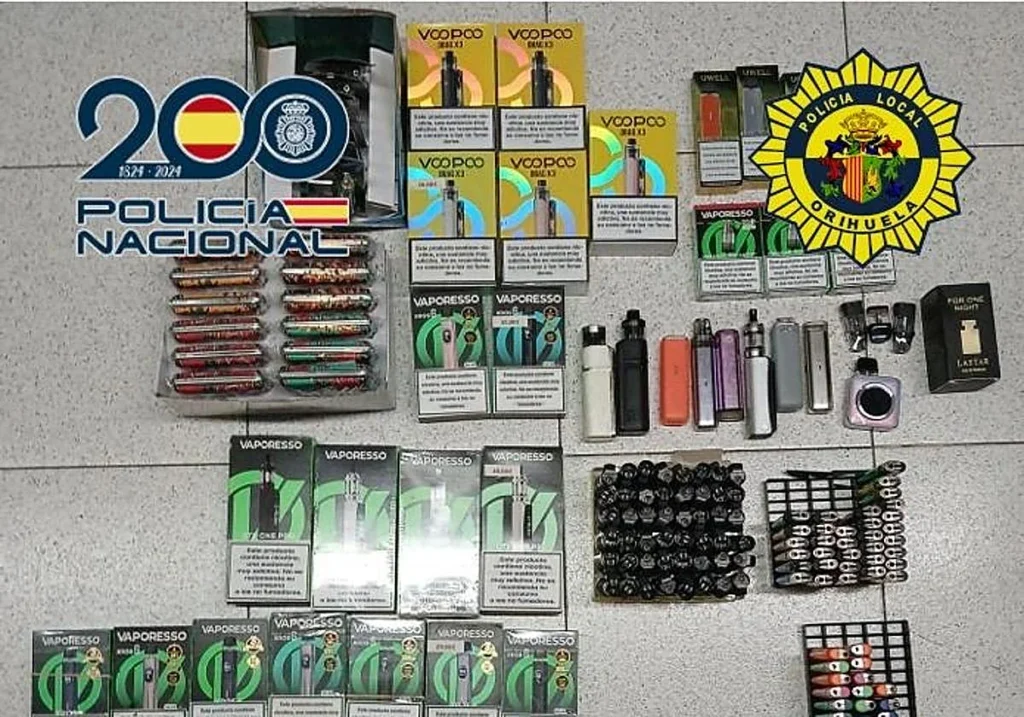 Tres detenidos en Orihuela tras robar en una tienda de vapers y forzar la entrada de un local