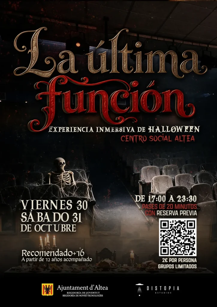 Experiencia inmersiva de Halloween «La última función»